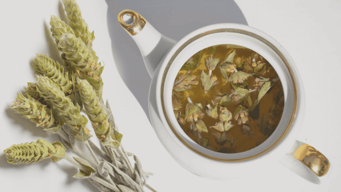 Τσάι του βουνού κούπα με τσάι Σιδερίτης